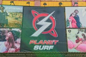 Colorful Planet Surf Sign in Sorong