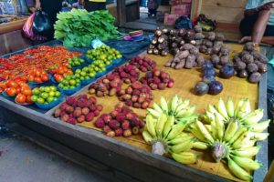 Bananas, Rambutan, Tomatoes and more sold at the Market