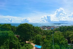 View of Islands, Ocean and Sorong Harbour